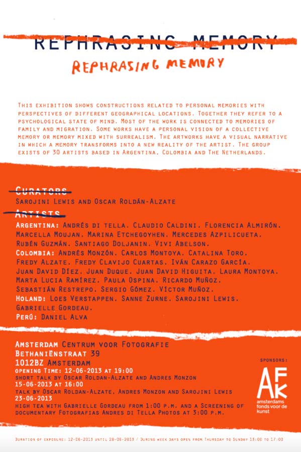 rephrasing memory exhibition